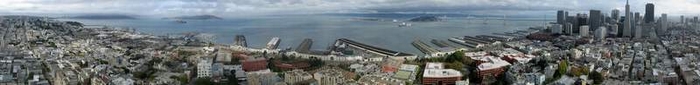 San Francisco vom Coit Tower aus gesehen 